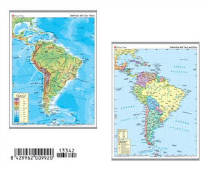 Mapa Mural America Sur Físico/Político